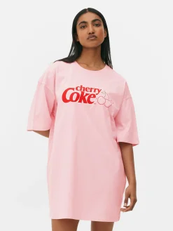 Mujer Primark Camisones Y Ropa Para Dormir Mujer|Camisón De Coca-Cola «Cherry Coke»