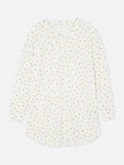 Mujer Primark Camisones Y Ropa Para Dormir Mujer|Camisón Floral De Tejido Pointelle