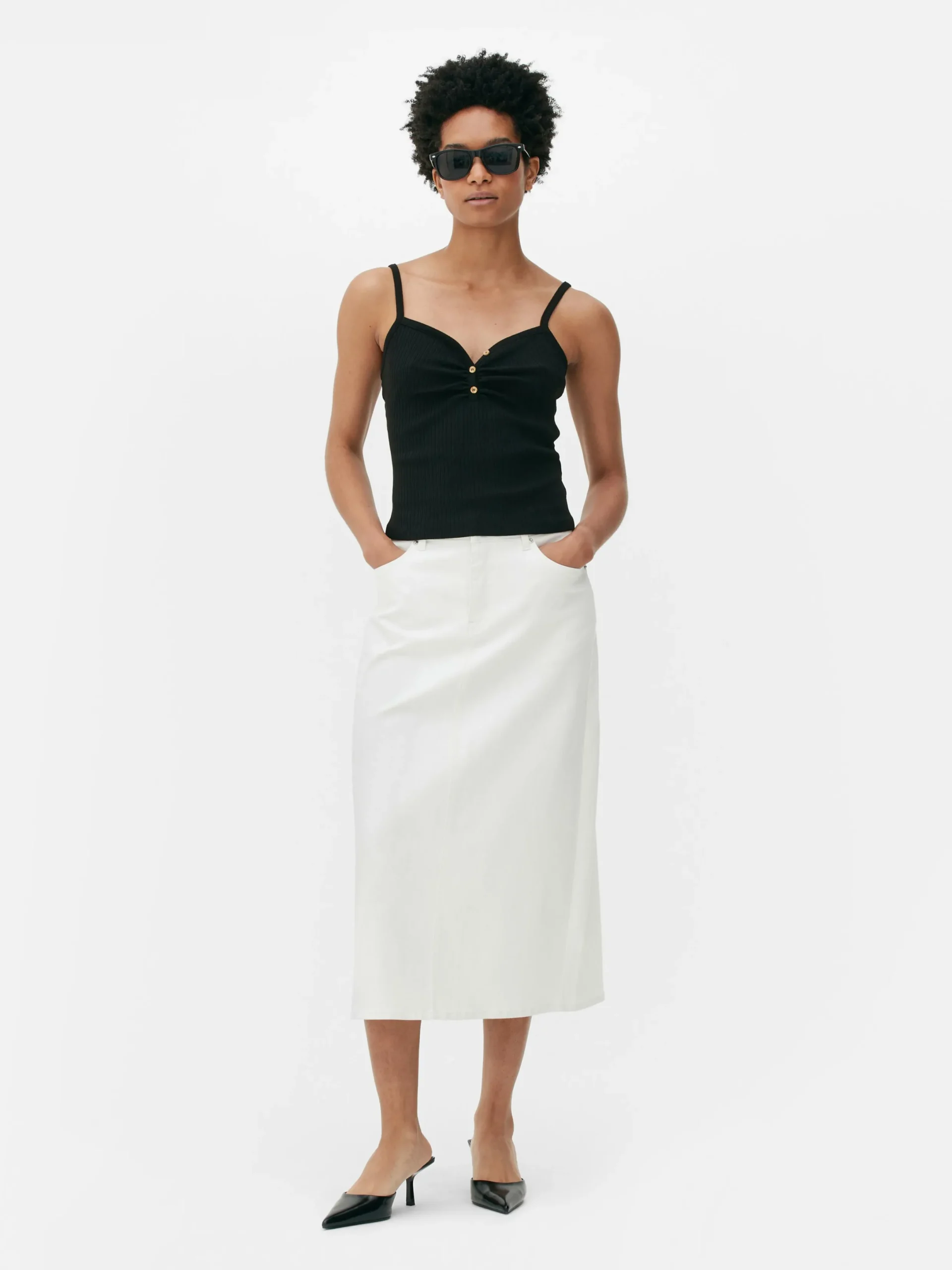 Mujer Primark Tops Y Camisetas|Camisola Con Cuello Henley