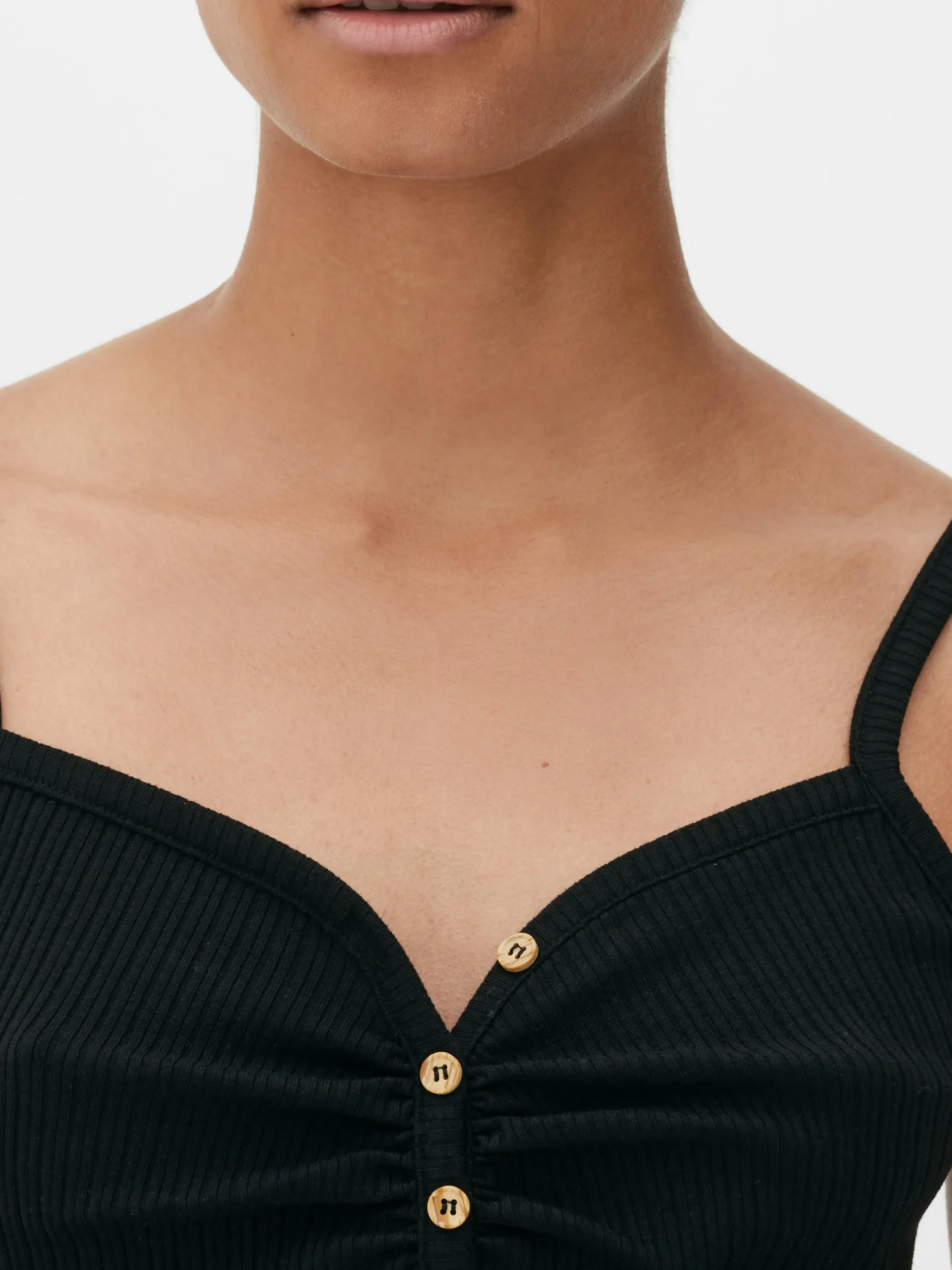 Mujer Primark Tops Y Camisetas|Camisola Con Cuello Henley