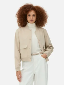 Mujer Primark Abrigos Y Chaquetas|Cazadora Bómber Tejida Combinable