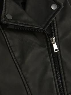 Primark Abrigos Y Chaquetas|Cazadora Motera De Cuero Sintético