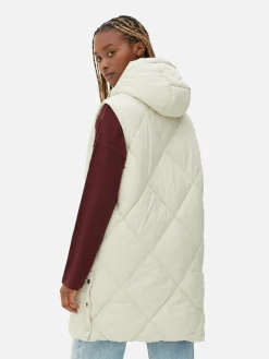 Mujer Primark Abrigos Y Chaquetas|Chaleco Acolchado Con Capucha