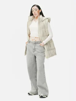 Mujer Primark Abrigos Y Chaquetas|Chaleco Acolchado Con Capucha