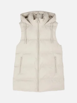 Mujer Primark Abrigos Y Chaquetas|Chaleco Acolchado Con Capucha