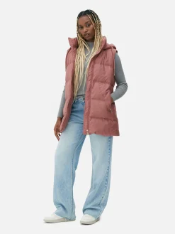 Mujer Primark Abrigos Y Chaquetas|Chaleco Acolchado Con Capucha