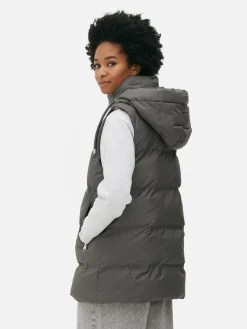 Mujer Primark Abrigos Y Chaquetas|Chaleco Acolchado Con Capucha