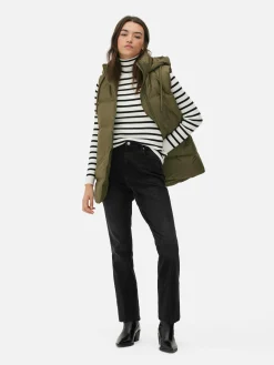 Mujer Primark Abrigos Y Chaquetas|Chaleco Acolchado Con Capucha