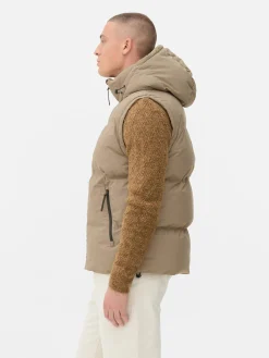 Hombre Primark Abrigos Y Chaquetas|Chaleco Acolchado Con Capucha