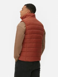 Hombre Primark Abrigos Y Chaquetas|Chaleco Acolchado Con Cremallera Integral