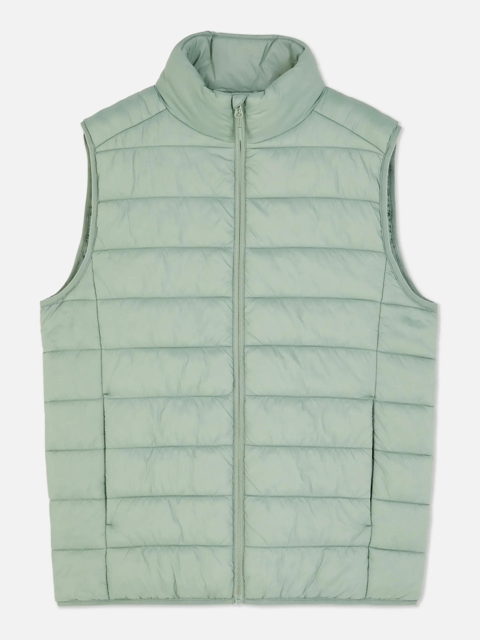 Hombre Primark Abrigos Y Chaquetas|Chaleco Acolchado Con Cremallera Integral