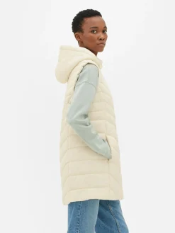 Mujer Primark Abrigos Y Chaquetas|Chaleco Acolchado De Corte Largo