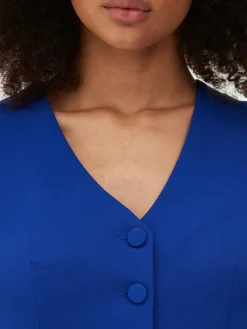 Mujer Primark Blazers|Chaleco Corto Con Botonadura Simple