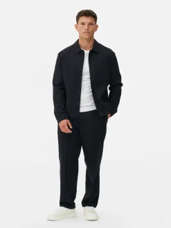 Hombre Primark Abrigos Y Chaquetas|Chaqueta A Rayas Con Botones De Kem