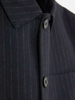 Hombre Primark Abrigos Y Chaquetas|Chaqueta A Rayas Con Botones De Kem