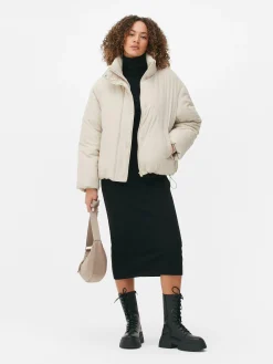 Mujer Primark Abrigos Y Chaquetas|Chaqueta Acolchada De Cuello Alto
