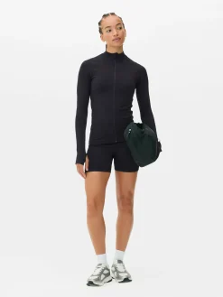 Mujer Primark Ropa De Gimnasio Y Deportiva|Chaqueta Deportiva Con Cremallera Sin Costuras