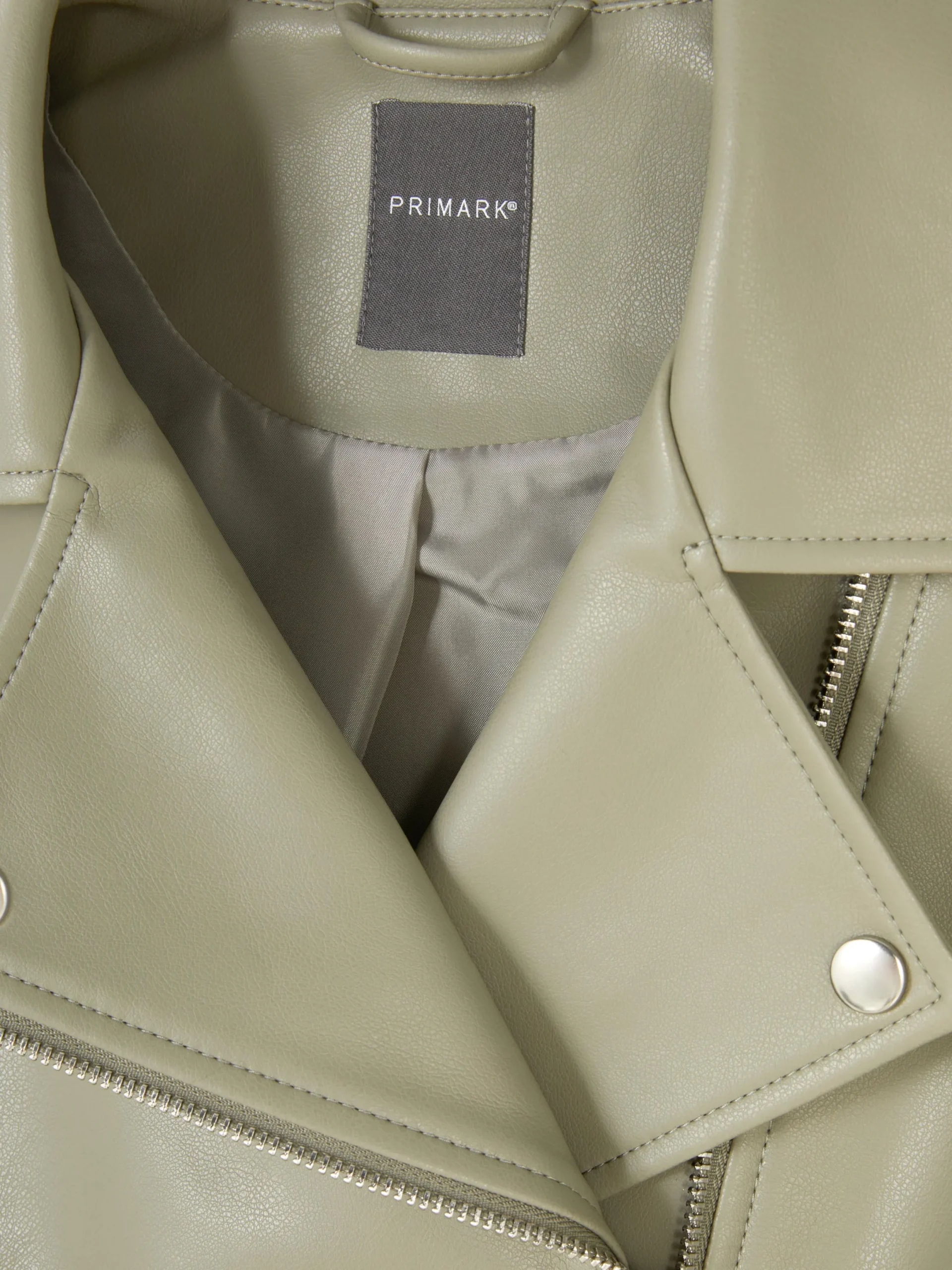 Mujer Primark Abrigos Y Chaquetas|Chaqueta Motera Básica De Cuero Sintético