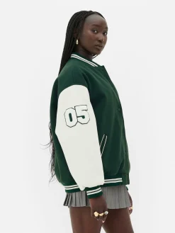 Mujer Primark Abrigos Y Chaquetas|Chaqueta Universitaria Con Letra De Rita Ora