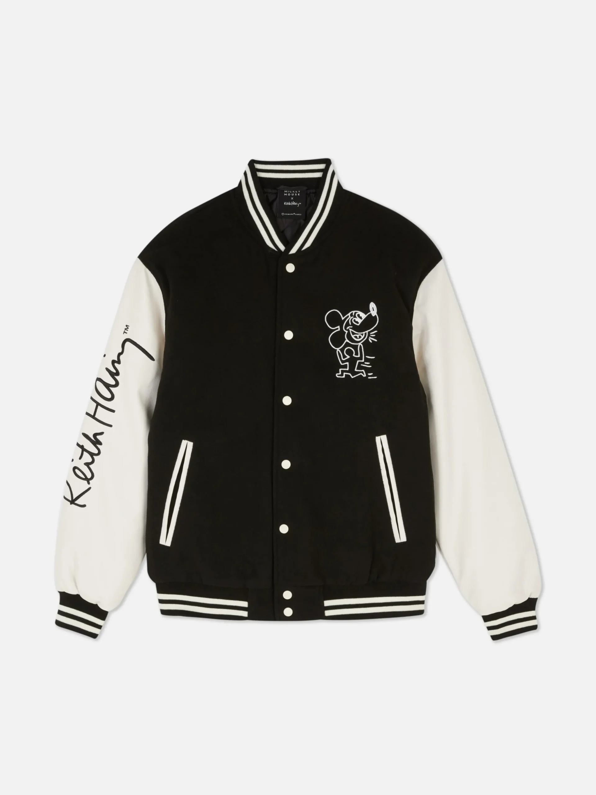 Hombre Primark Abrigos Y Chaquetas|Chaqueta Universitaria De Keith Haring Para Disney