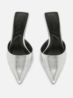 Mujer Primark Moda Gótica|Tacones|Chinelas De Puntera Afilada Con Tacón