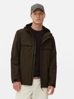 Hombre Primark Abrigos Y Chaquetas|Chubasquero Con Capucha Y Cremallera
