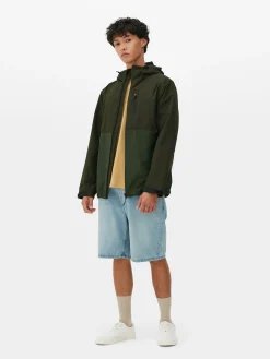 Hombre Primark Abrigos Y Chaquetas|Chubasquero Con Varios Bolsillos Y Bloques De Color