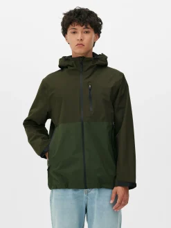 Hombre Primark Abrigos Y Chaquetas|Chubasquero Con Varios Bolsillos Y Bloques De Color