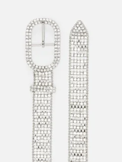 Mujer Primark Cinturones|Cinturón Con Adornos De Strass