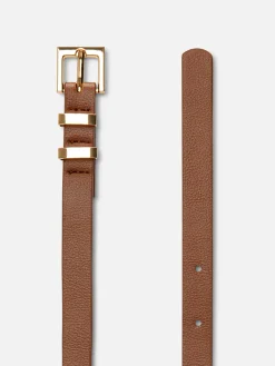 Mujer Primark Cinturones|Cinturón Con Hebilla Cuadrada