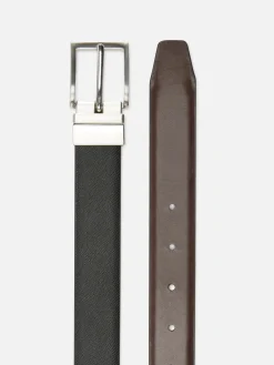 Hombre Primark Cinturones|Cinturón Reversible Con Hebilla
