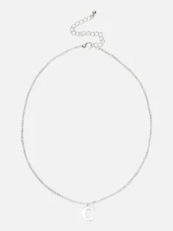 Mujer Primark Bisutería|Collar De Cadena Con Inicial