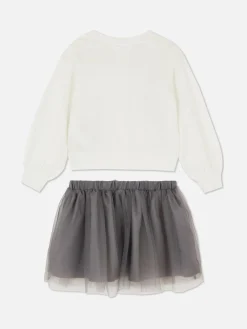 Niños Primark Conjuntos Y Sets|Conjunto De Cárdigan Y Tutú De Punto