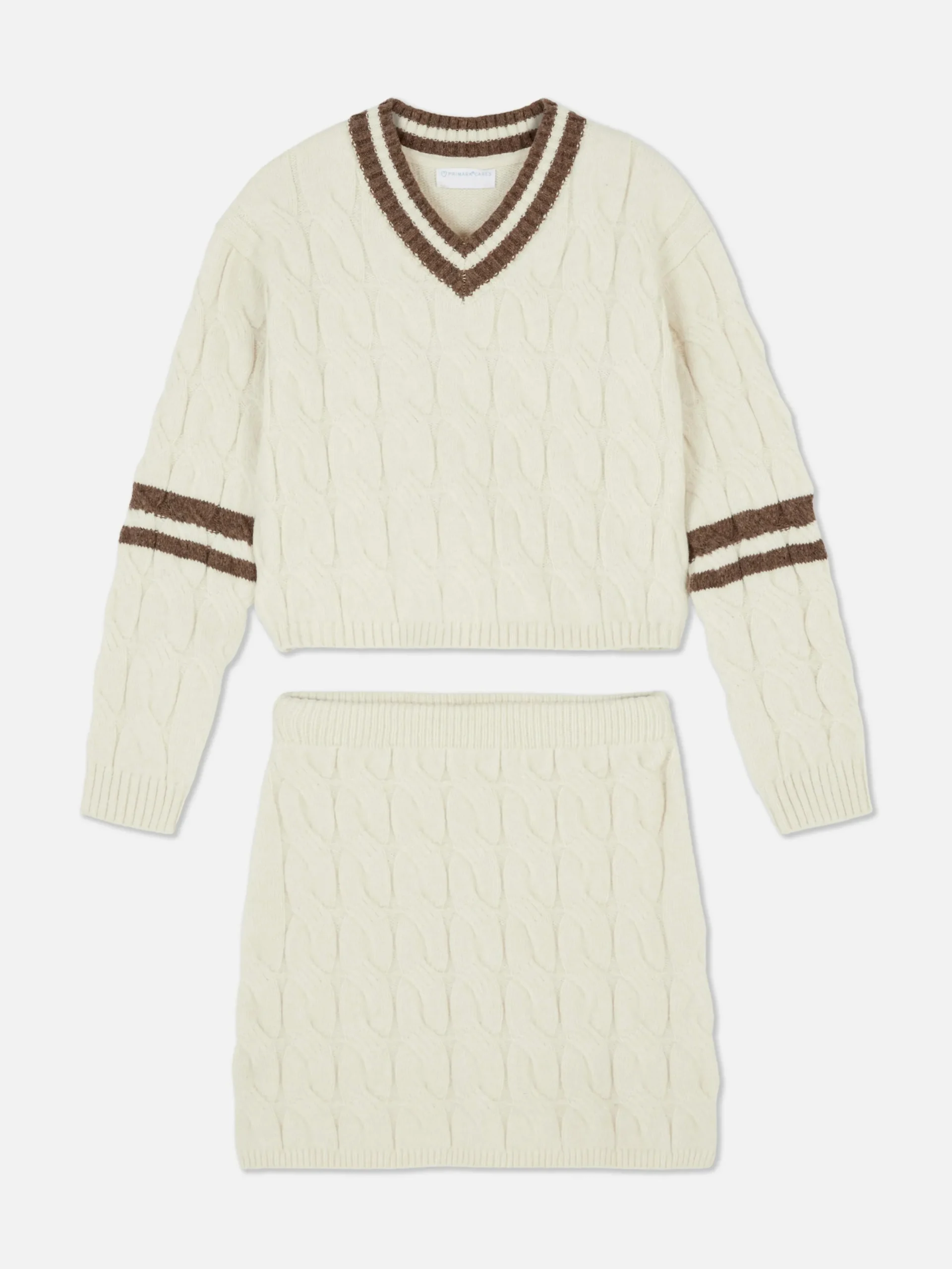 Niños Primark Conjuntos Y Sets|Conjunto De Falda Y Jersey De Punto De Ochos