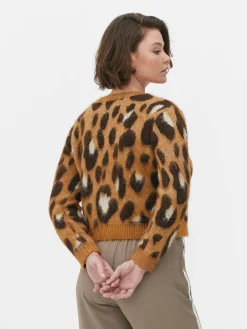 Mujer Primark Jerseys Y Cárdigans|Cárdigan Corto Con Estampado De Leopardo