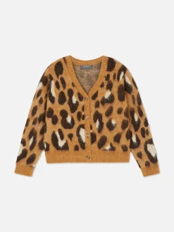 Mujer Primark Jerseys Y Cárdigans|Cárdigan Corto Con Estampado De Leopardo