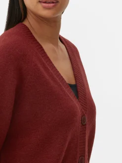 Mujer Primark Jerseys Y Cárdigans|Cárdigan De Punto Con Cuello De Pico