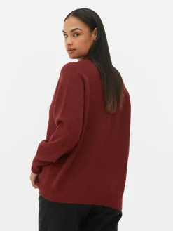 Mujer Primark Jerseys Y Cárdigans|Cárdigan De Punto Con Cuello De Pico