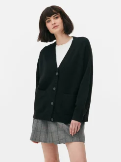 Mujer Primark Jerseys Y Cárdigans|Cárdigan De Punto Con Cuello De Pico