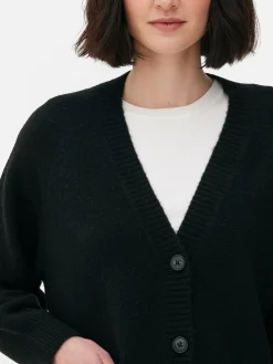 Mujer Primark Jerseys Y Cárdigans|Cárdigan De Punto Con Cuello De Pico