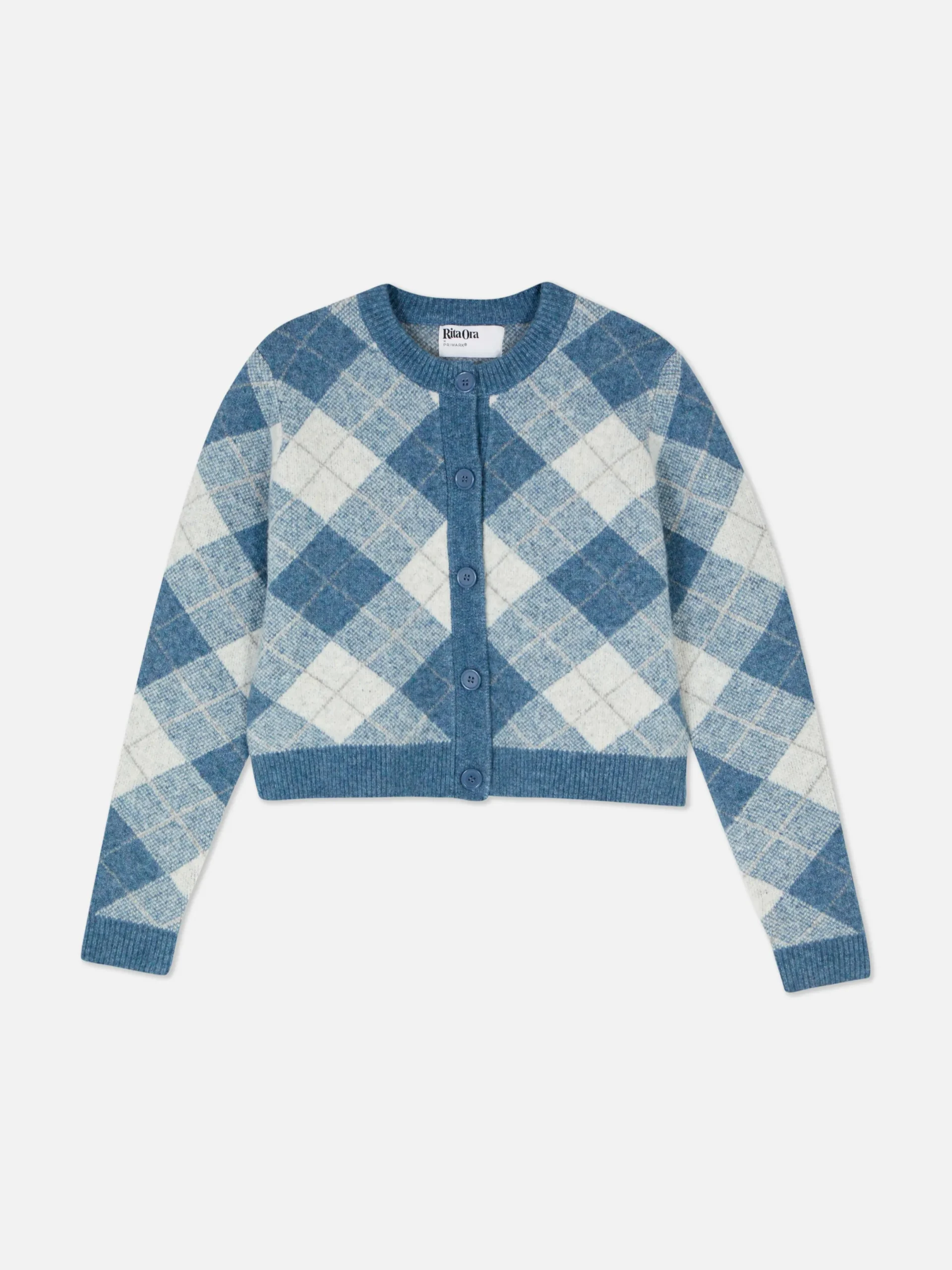 Mujer Primark Jerseys Y Cárdigans|Cárdigan De Punto Con Rombos De Rita Ora