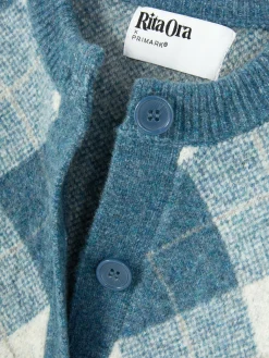 Mujer Primark Jerseys Y Cárdigans|Cárdigan De Punto Con Rombos De Rita Ora