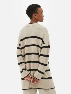 Mujer Primark Jerseys Y Cárdigans|Cárdigan Largo A Rayas