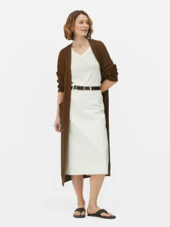 Mujer Primark Jerseys Y Cárdigans|Cárdigan Largo Acanalado