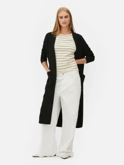 Mujer Primark Jerseys Y Cárdigans|Cárdigan Largo Acanalado