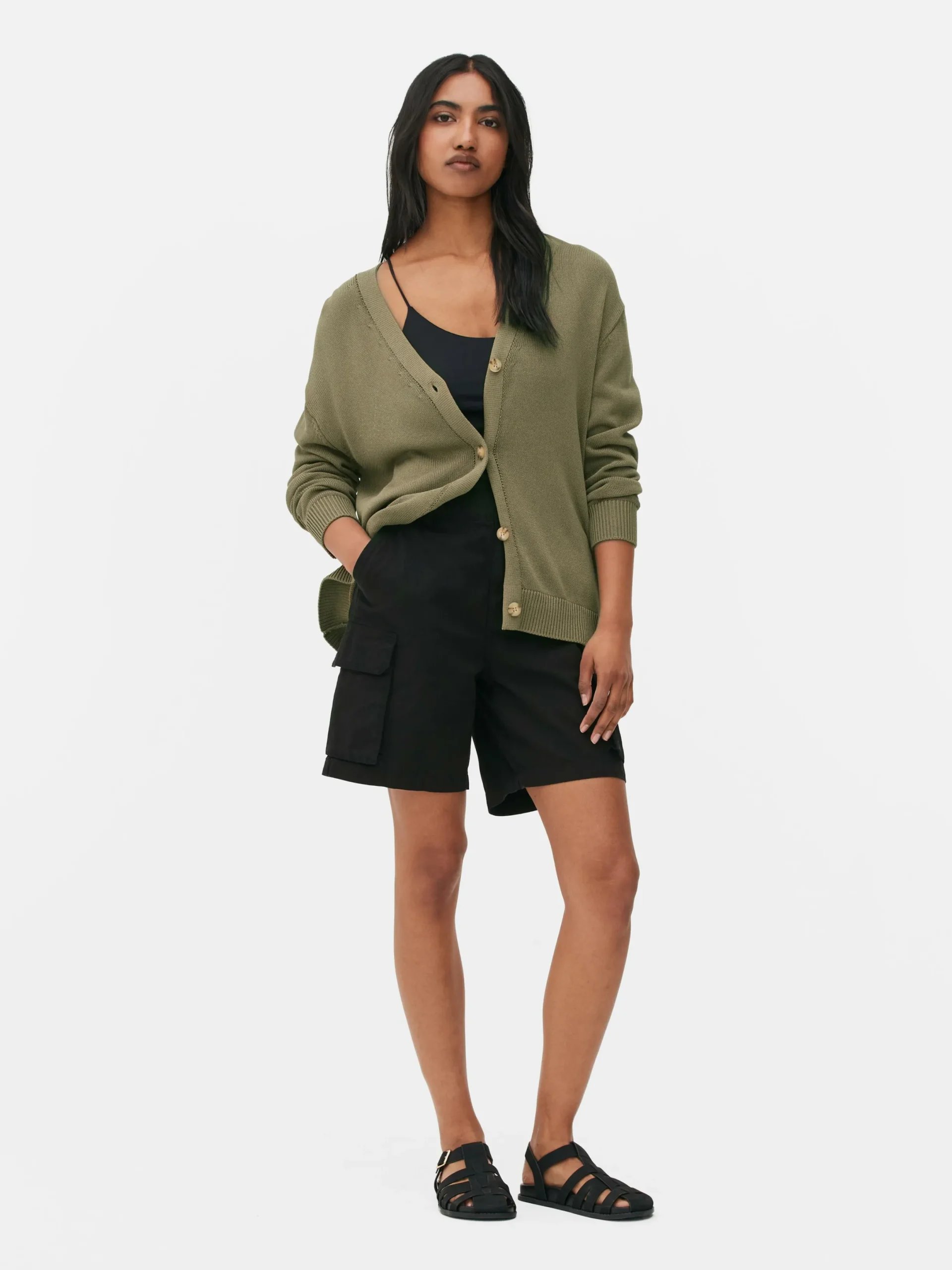 Mujer Primark Jerseys Y Cárdigans|Cárdigan Texturizado De Corte Boyfriend