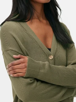 Mujer Primark Jerseys Y Cárdigans|Cárdigan Texturizado De Corte Boyfriend