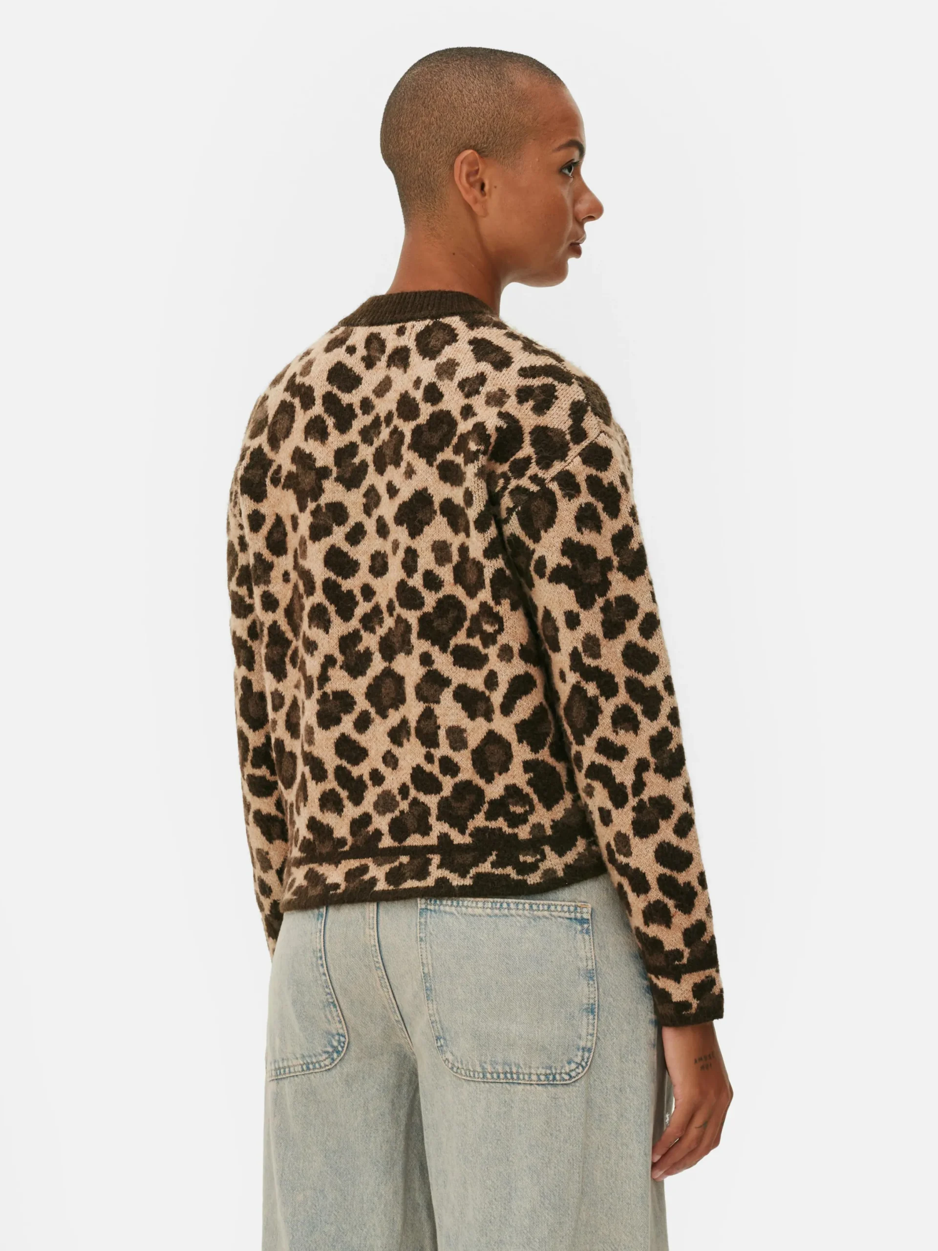 Mujer Primark Jerseys Y Cárdigans|Cárdigan Tipo Bómber Con Estampado De Leopardo