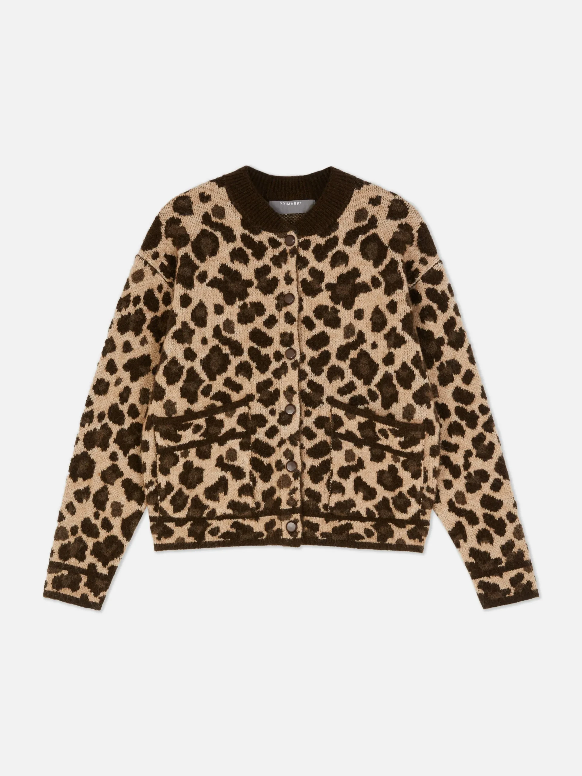 Mujer Primark Jerseys Y Cárdigans|Cárdigan Tipo Bómber Con Estampado De Leopardo