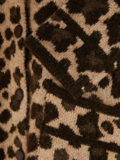 Mujer Primark Jerseys Y Cárdigans|Cárdigan Tipo Bómber Con Estampado De Leopardo